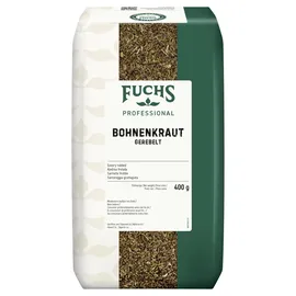 FUCHS Professional - Bohnenkraut gerebelt | Ideal zum Würzen von Eintöpfen und Bohnengerichten | Profi-Qualität für Großverbraucher und Gastronomie | 400 g im großen Beutel
