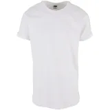 URBAN CLASSICS Long Shaped Turnup Tee weiß M