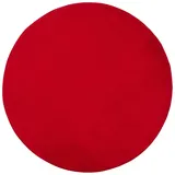 liebling Badematte Badteppich Santos, rutschhemmend beschichtet, schnell trocknend, Polyester, rund, starke Saugfähigkeit, formstabil, in vielen Farben und Größen rot rund | 110 cm x 110 cm