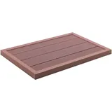 Rantry Bodenelement für Solardusche braun 101x63x55cm WPC Pool & Spa Zubehör