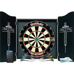 Dart-Set Profi-Schrank, Board und Darts EINHEITSGRÖSSE