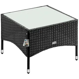 CASARIA Beistelltisch 58 x 58 x 42 cm schwarz