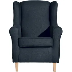 Max Winzer Ohrenbackensessel Lorris - blau