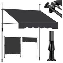Sekey Klemmmarkise 200 x 212-310 cm grau