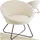 Tectake tectake® Cocktailsessel, gepolstert, mit Bouclé- oder Samtbezug, pulverbeschichtetes Stahlgestell, 83 x 73 x 82 cm