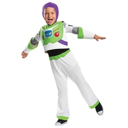 Metamorph Kostüm Toy Story – Buzz Lightyear Kostüm für Kinder, Authentisches Astronautenkostüm aus den Toy-Story-Filmen weiß 98-104