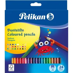 Pelikan Buntstift dreieckig VE=24 Farben