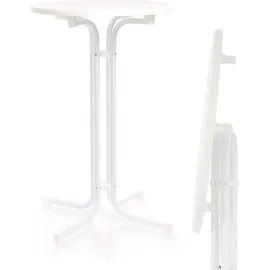 toboli klappbarer Bistrotisch Ø 80 cm Weiß
