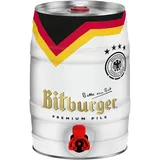 Bitburger Premium Pils 5 Liter Bierfass mit Zapfhahn, Pfandfrei