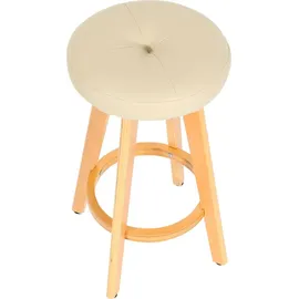 MCW Barhocker Boras Kunstleder Cremeweiß 2er-Set