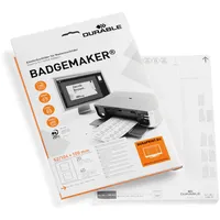 Durable Einsteckschilder Badgemaker, 52/104 x 100 mm, 40 Schilder,