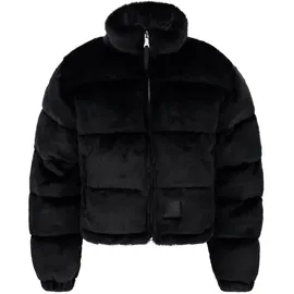 Alpha Industries Damen Fur Puffer Jacke, Black, XS