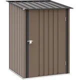 ComfortXL Geräteschuppen, Braun, Metall, 100x160x103 cm, Aufbewahrung & Schutzhüllen, Geräteschuppen