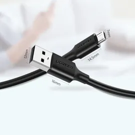 UGREEN Kabel USB - Mini USB Kabel 480 Mbps 3 m, US132 schwarz