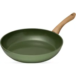 JUST VEGAN Bratpfanne »CeraVegan«, Aluminium, (1 tlg.), Pflanzliche Keramikbeschichtung, Induktion JUST VEGAN dunkelgrün