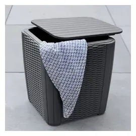 ALLIBERT Luzon Beistelltisch 39 x 39 cm anthrazit