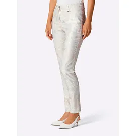 Creation L Premium Edel-Jeans 5-Pocket Hosen Ecru-Rosé 40