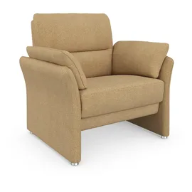 DOMO collection Sessel Pina Feinstruktur 99 x 95 x 88 cm Beige