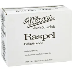 Ulmer Schokoladen Raspelschokolade zartbitter 40% Kakao (1 kg)