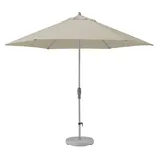 SUNCOMFORT by Glatz Sonnenschirm Shell-Turn, off grey, 330 cm rund, Gestell Aluminium, Bespannung Polyester, 7.1 kg