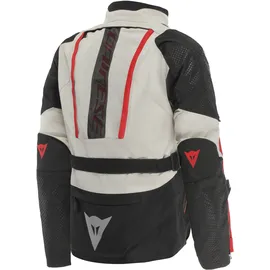 Dainese Gullfoss D-Dry Textiljacke Hellgrau/Schwarz/Rot 54