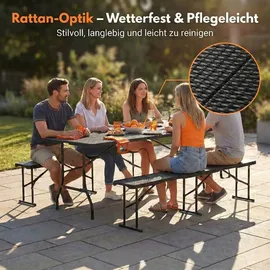 Albatros Bierzeltgarnitur 3-tlg. Schwarz