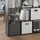 Vicco Raumteiler Pilar Bücherregal Standregal Büroregal 12 Fächer Schwarz 131.6 x 143 cm