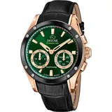 Jaguar Herrenuhr Leder schwarz Jaguar Connected Armbanduhr UJ959/2