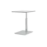 Sofa.de Beistelltisch auf Rollen höhenverstellbar silber 47 x 47 cm