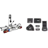 LAS 12011LAS Fahrradträger PREMIUM, für E-Bikes geeignet + EUFAB 11242 Fahrradtransportschutz 6-tlg