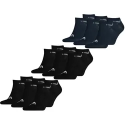 HEAD Herren Damen Unisex Sneaker Basic Sport Socken - 6er 9er 12er Multipack in 39-42 9er Pack