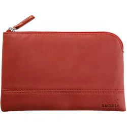 Rhodiarama Etui aus Kunstleder mit Reißverschluss, 11x17 cm - Nacarat 116528C