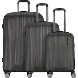 polestream Moonrock Koffer-Set 3-tlg. schwarz