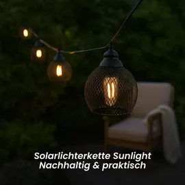 Star Trading Star Trading, Lichterkette, Sunlight, 8 ww LED - Schwarz
