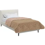 vidaXL Ganzjahresbettdecke Gepolstert Taupe 135 x 200 cm