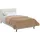vidaXL Ganzjahresbettdecke Gepolstert Taupe 135 x 200 cm