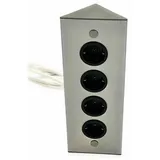 THEBO Mehrfachsteckdose 4-fach Weiß