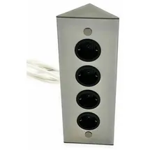 THEBO Mehrfachsteckdose 4-fach Weiß