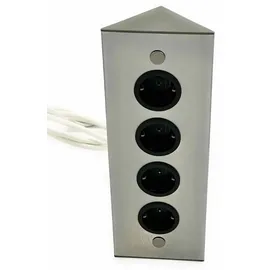 THEBO Mehrfachsteckdose 4-fach Weiß