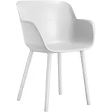 2er-Set Schalenstuhl | Kunststoff | Weiß | Designstuhl, Retrostuhl, Schalenstühle