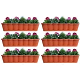 Buri Blumenkasten 80 x 20 x 16,5 cm Terracotta
