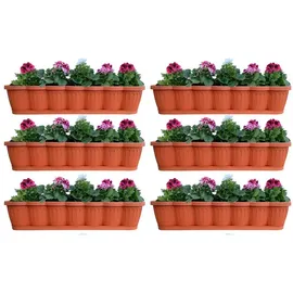Buri Blumenkasten 80 x 20 x 16,5 cm Terracotta