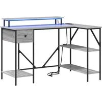 VidaXL Schreibtisch Grau Sonoma 120 x 79 x 86.5