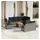 vidaXL Gartensofa-Set 9-tlg. grau Polyrattan