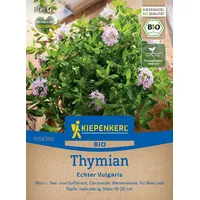 Kiepenkerl Thymiansamen Echter Vulgaris 1058380 - BIO - Würz-, Tee- und Duftkraut sowie Zierstaude und Bienenweide - Pflanzen Samen, Saatgut, Kräutersamen