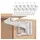 DIWUJI 12 Pack Kindersicherung Schrank, Baby Sicherheit Schrankschloss Unsichtbare Schranksicherung Montage Ohne Bohren Und Schrauben, Schubladen Und Küchen Schranktüren (Weiß)