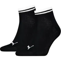 Puma Heritage Quarter Socken 2er Pack Schwarz 39-42