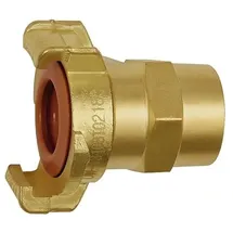 Riegler GEKA-Gewindestück, Schraubanschluss, starr, KTW, MS blank, LW 19