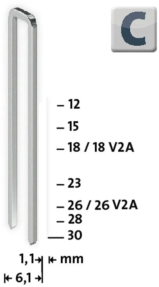 Schmalrückenklammer STEINEL NOVUS Typ4 4/18 V2A (1100 Stück)