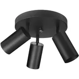 Maclean Brackets Maclean Deckenleuchte 3x GU10 Aluminium verstellbar schwarz